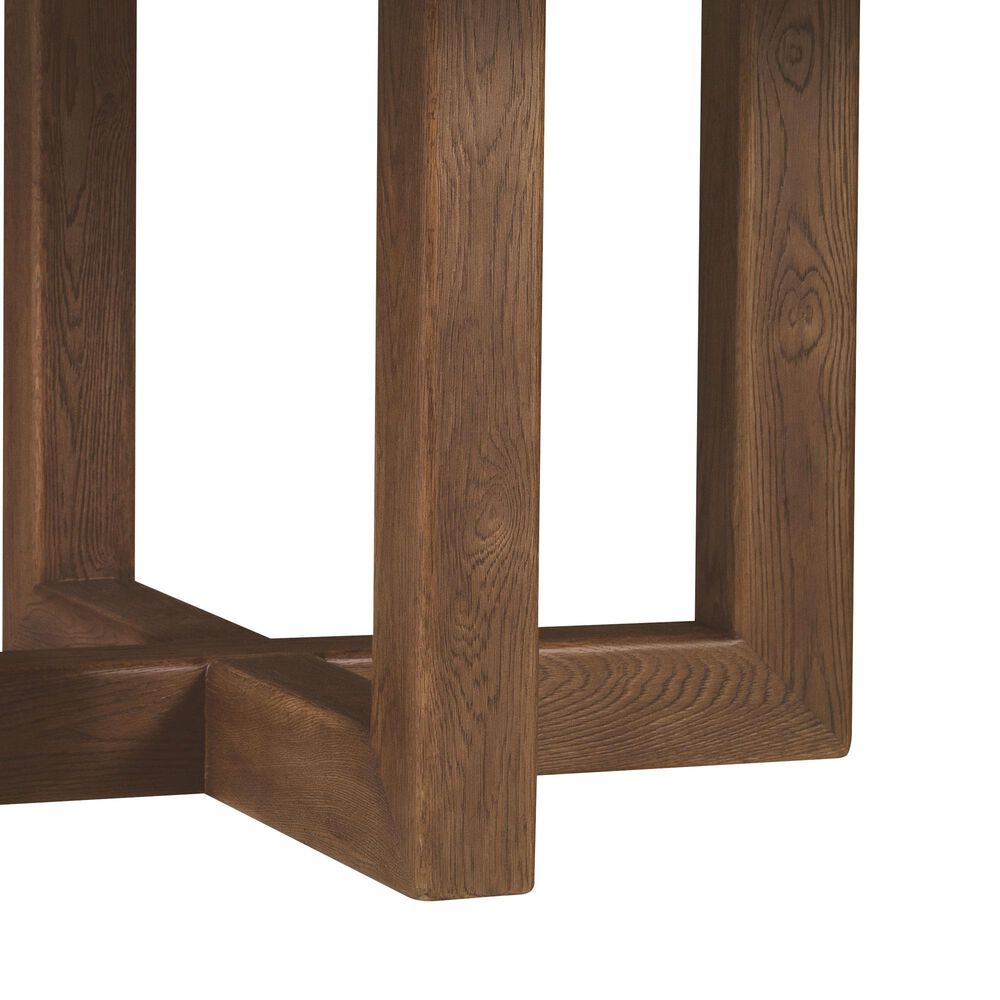 Hooker Furniture Driftwood 7-Piece Round Dining Set in Burnt Timber and Worn Saddle, , large