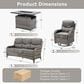 Sunwell Garden 4-Piece Firepit Set in Gray, , large