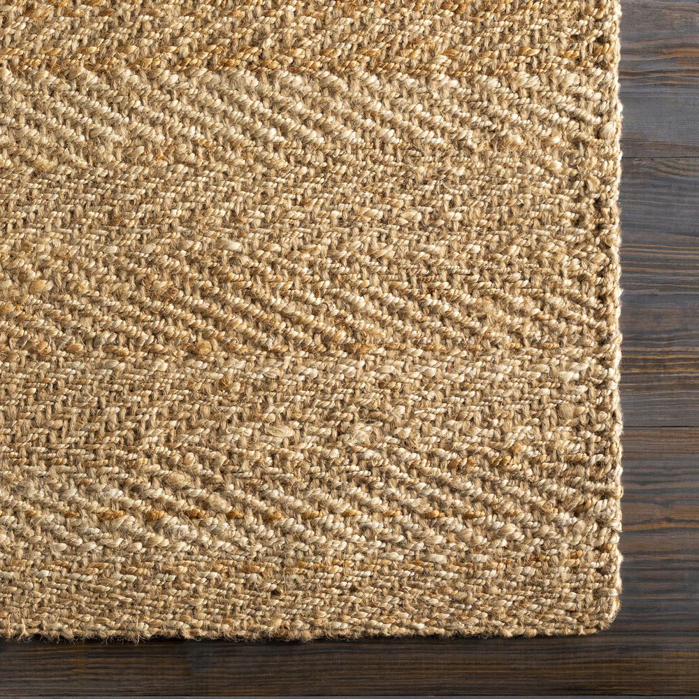 Surya Jute Woven 3&#39;6&quot; x 5&#39;6&quot; Wheat Area Rug, , large