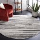 Safavieh Melody MEL116A 6"7" Round Ivory and Black Area Rug, , large