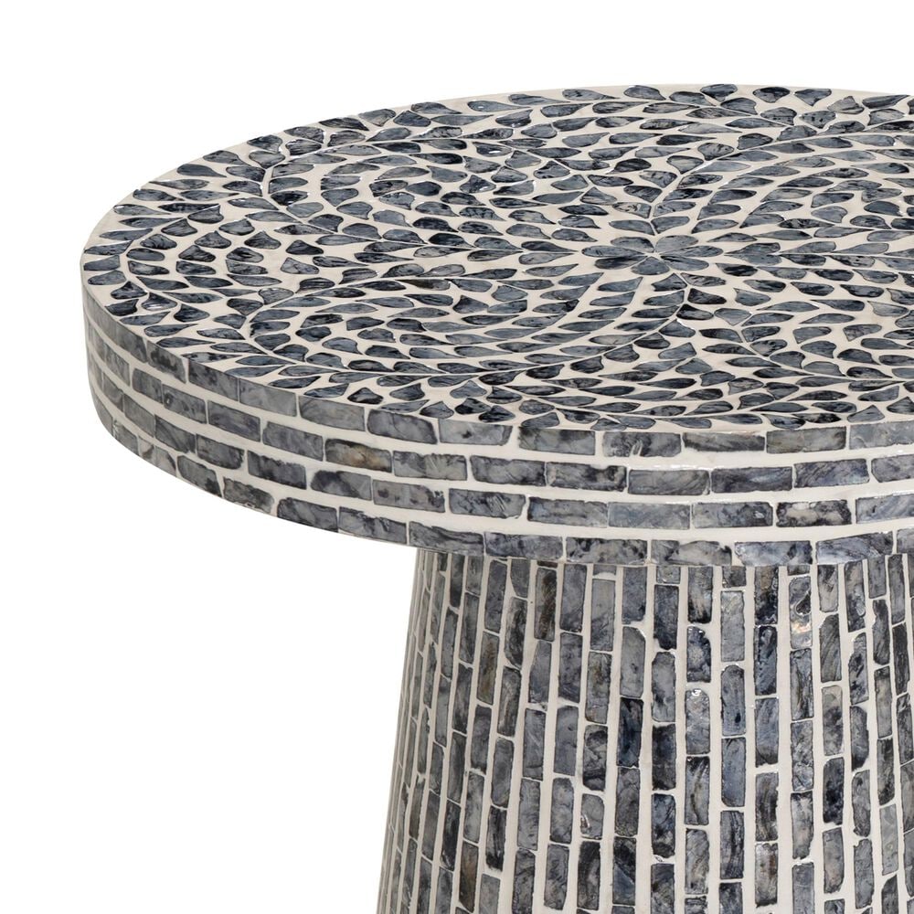 Linon Home Decor Percola Side Table in Black, , large