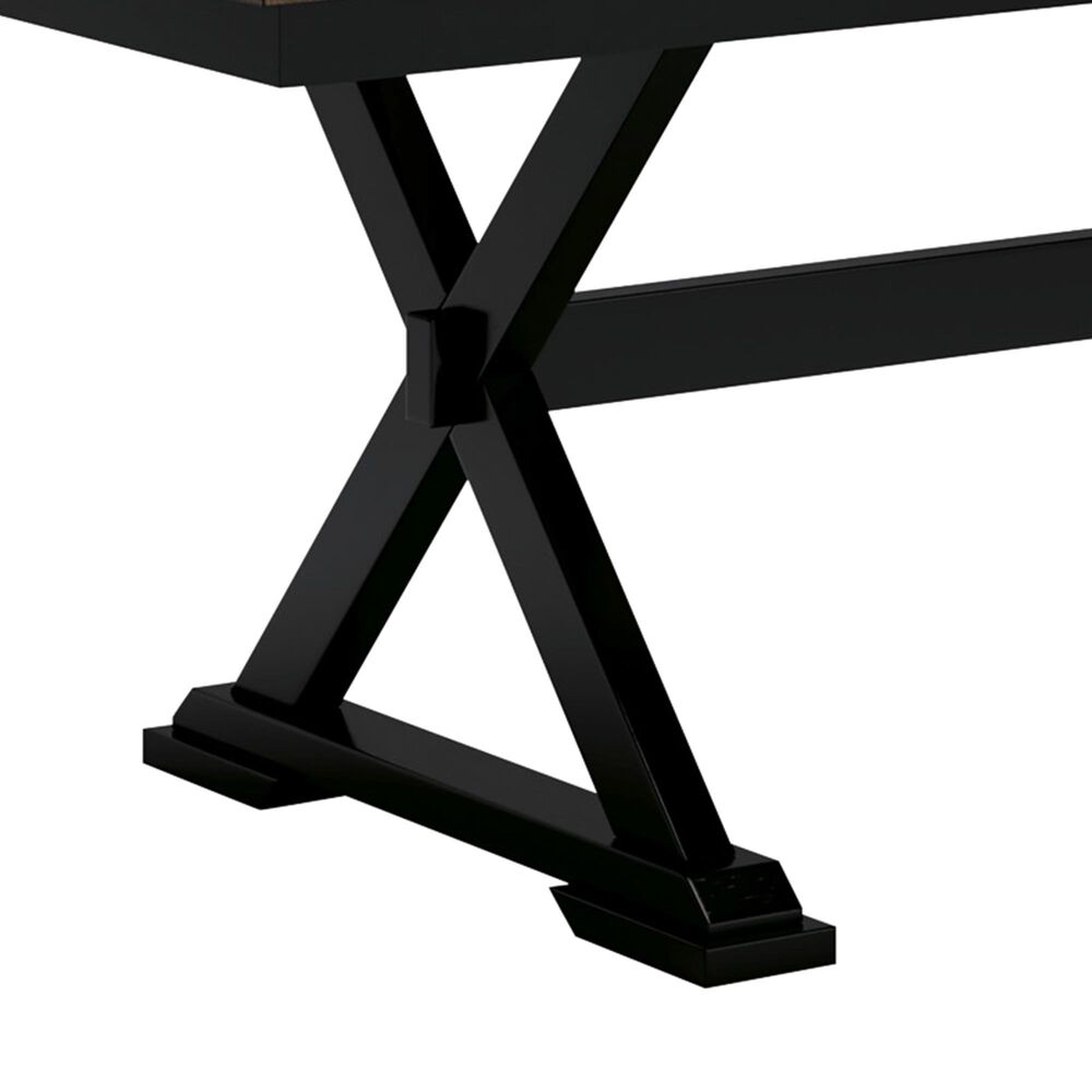 Ashley Wildenauer Dining Table in Deep Brown and Satin Black - Table Only, , large