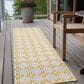 Dalyn Rug Company Marlo 2"3" x 12" Gold Indoor/Outdoor Runner, , large
