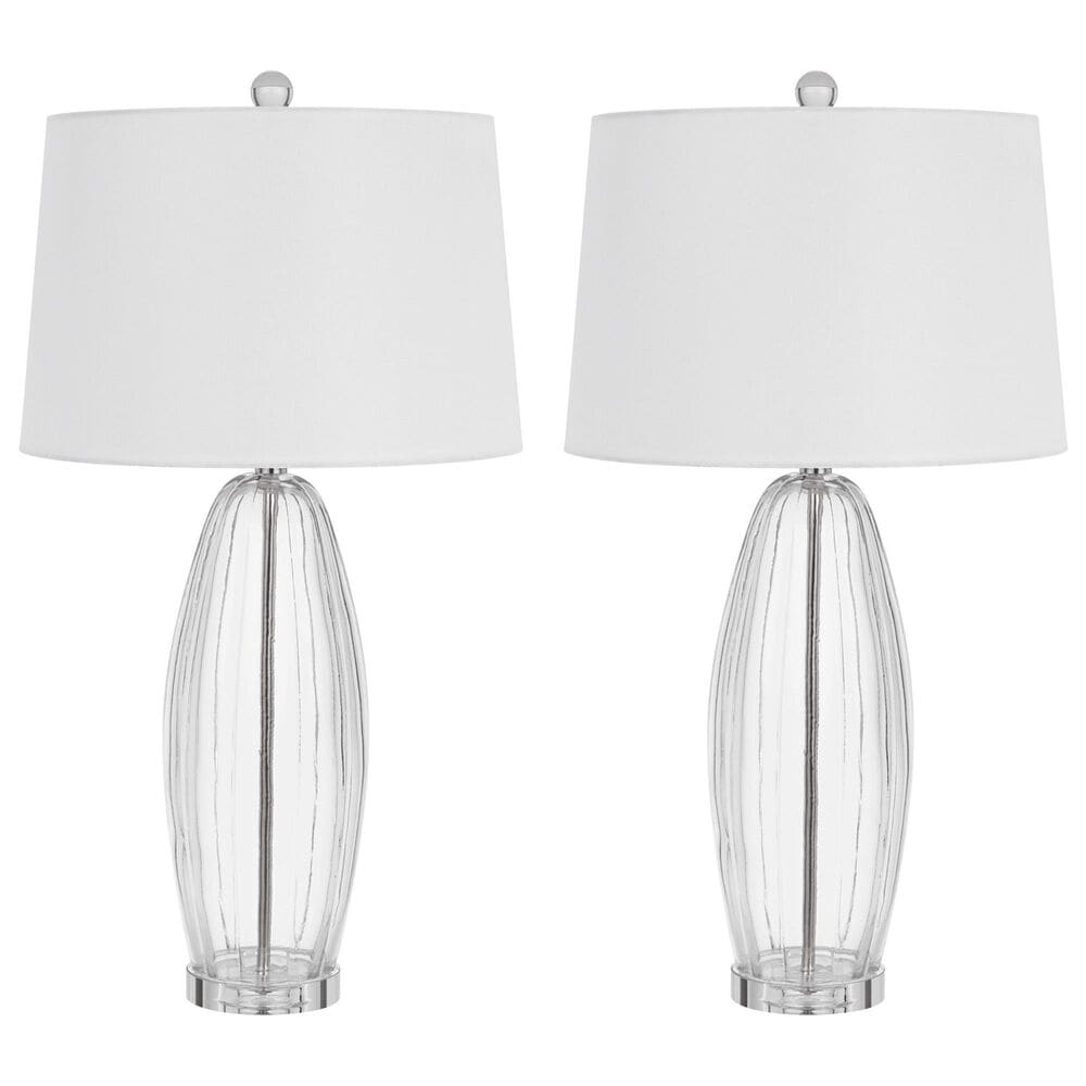 Cal Lighting Raisio Table Lamp in Clear and Chrome (Set of 2), , large
