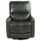 Steve Silver Athens Triple Power Swivel Recliner in Charcoal, , large