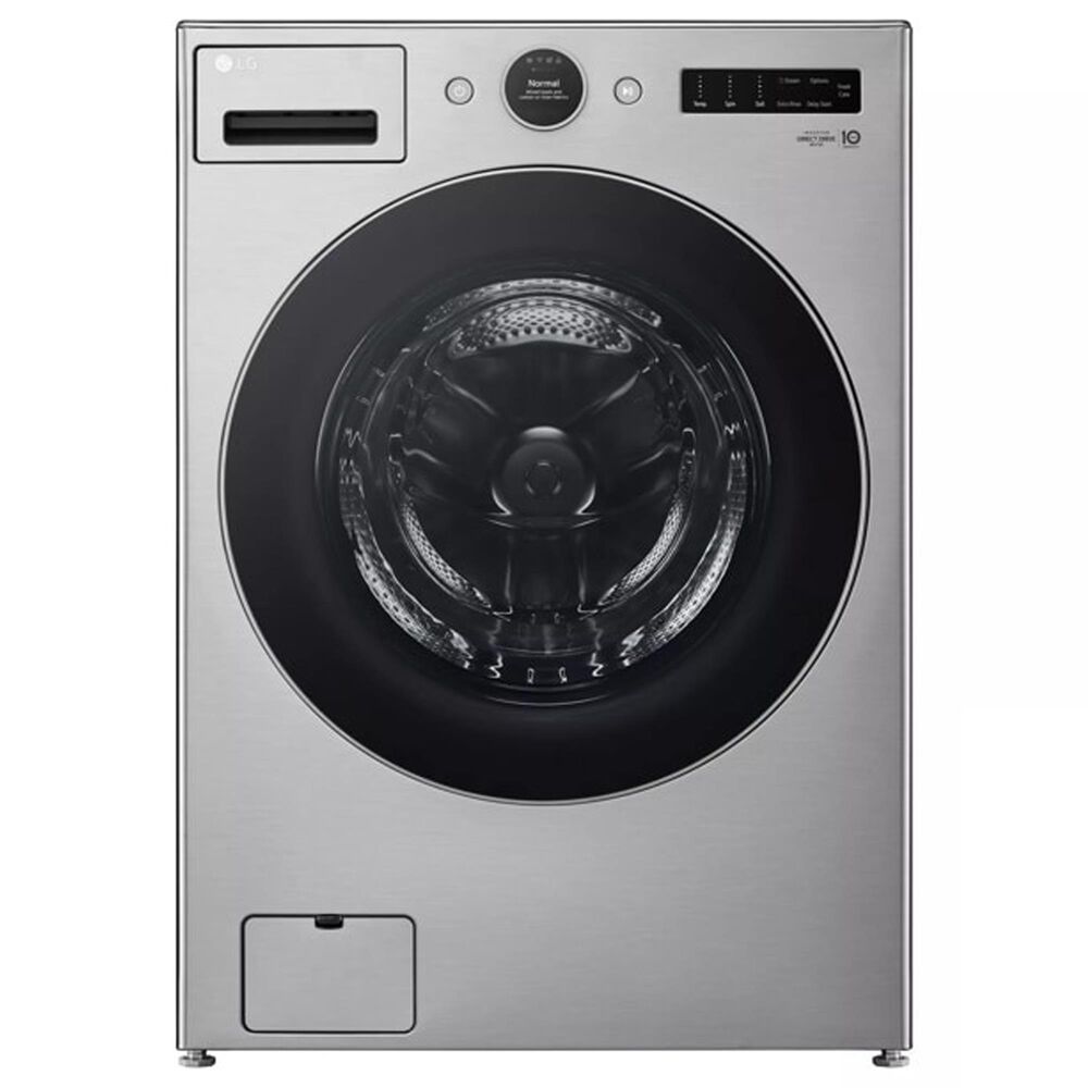 LG 4.5 Cu. Ft. Front Load Washer and 7.4 Cu. Ft. Gas Dryer Laundry Pair in Graphite Steel, , large