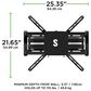 Secura Full Motion Wall Mount for 42" - 90" Flat-Panel TVs in Black, , large