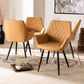 Baxton Studio Astrid Arm Chair in Black (Set of 4), , large