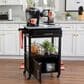 Linon Home Decor Mitchell Kitchen Cart in Black and Grey, , large