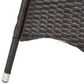 Hearth and Haven Corsica Patio Bistro Table in Brown, , large
