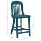 Linon Home Decor Maylen Counter Stool in Dark Green (Set of 2), , large