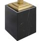 Uttermost Martini Table in Black and Brass, , large