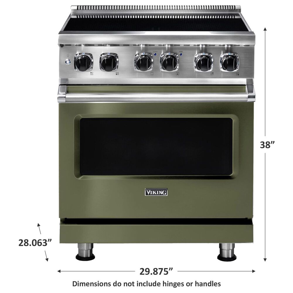 Viking Range 30&quot; Induction Range with 4 Elements in Cypress Green, , large