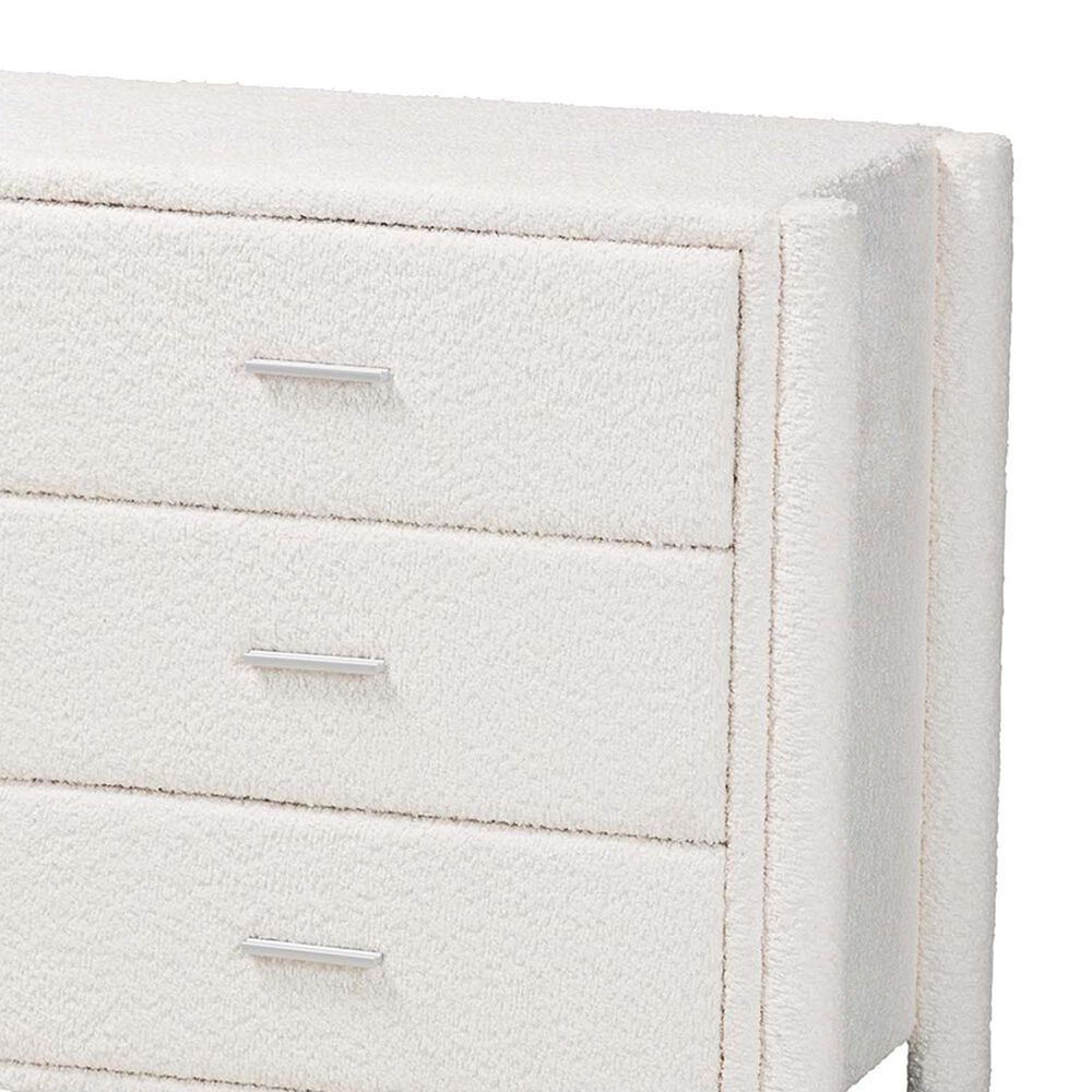 Baxton Studio Laria 6-Drawer Dresser in White, , large