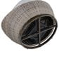 Steve Silver Co. Adeline 3-Piece Patio Chat Set in Driftwood, , large