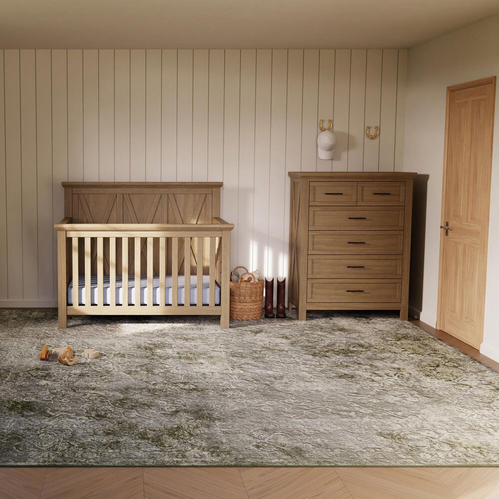 DaVinci Emory Farmhouse 6-Drawer Chest in Driftwood, , large