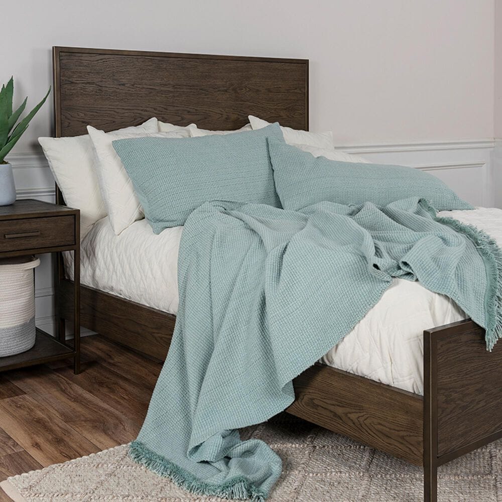 Rizzy Home Donny Osmond 3-Piece Twin Wedding Blanket in Teal, , large