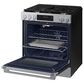 Samsung Bespoke 6.0 Cu. Ft. Smart Slide-In Gas Range with No-Preheat Air Fry Max in Stainless Steel, , large
