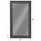 Pacific Landing 83" Floor Mirror in Distressed Brown, , large
