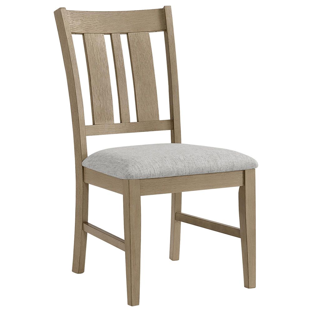 Boulder & Pine Wood and Upholstered Seat Dining Chair in Natural, , large