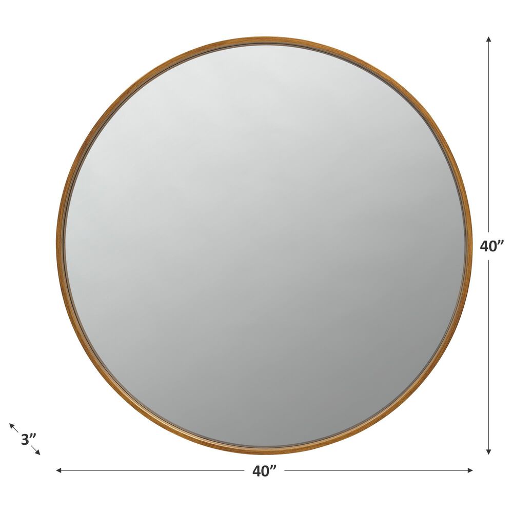 Pacific Landing Accent Wall Mirror in Brass, , large