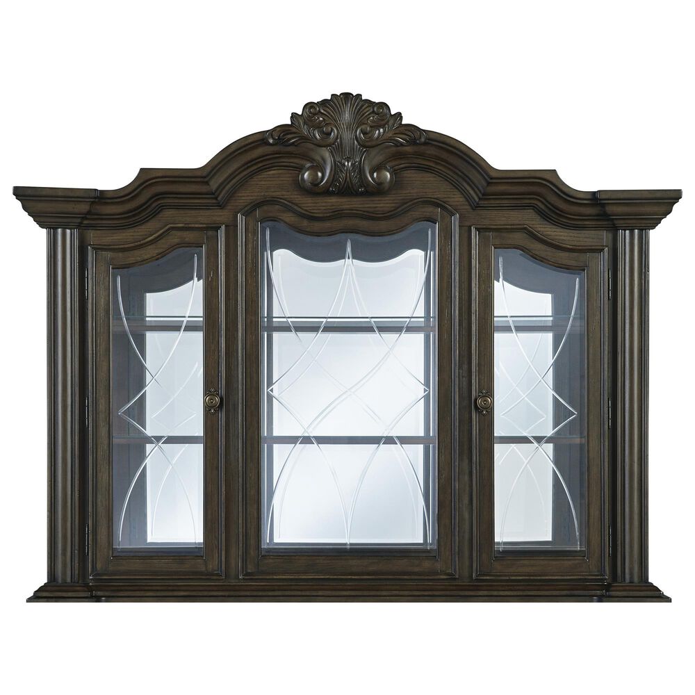 Millenium Maylee Dining Buffet with Hutch in Dark Brown, , large