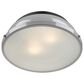 Golden Lighting Duncan 14" Flush Mount in Matte Black and Glossy Gray, , large