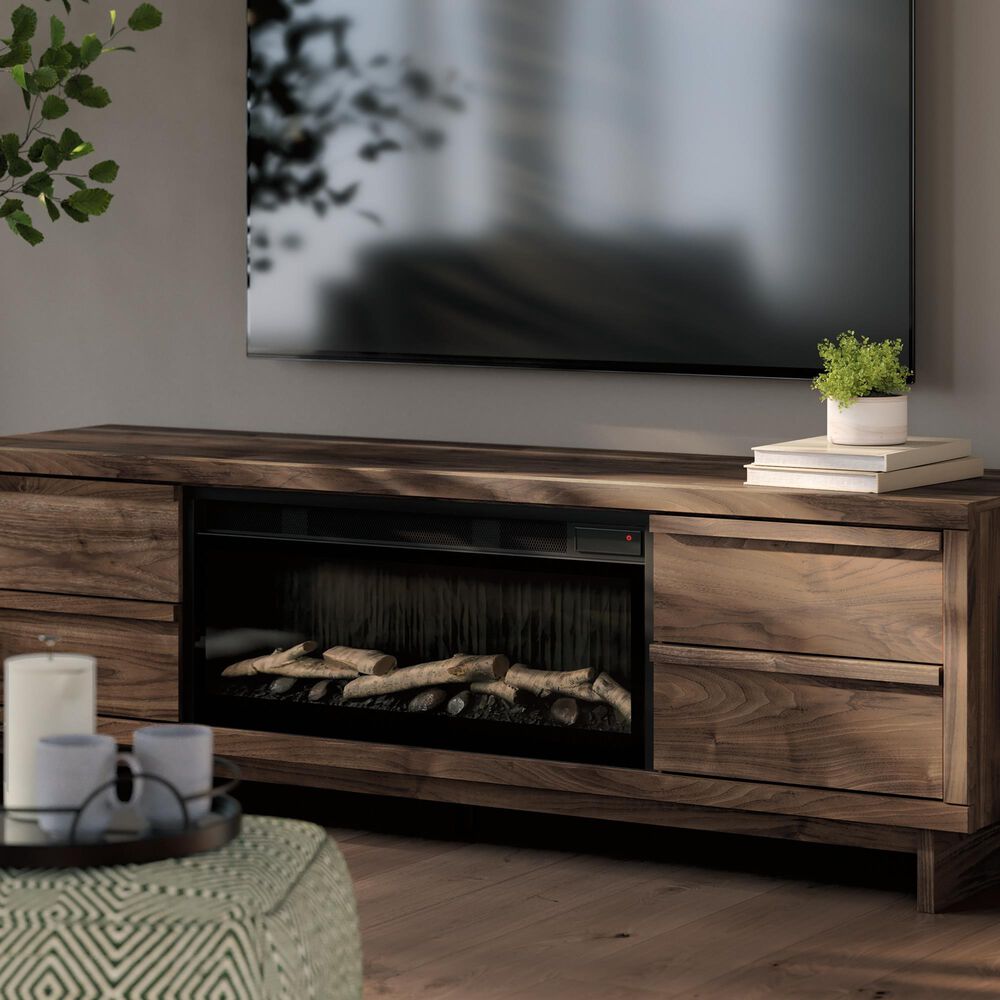 Ashley Zadilyn 72" XL TV Stand in Warm Natural Brown, , large