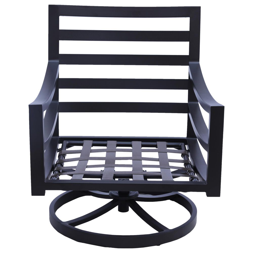 GatherCraft Hudson 5-Piece Round Firepit Chat Set in Mystic Sahara, , large