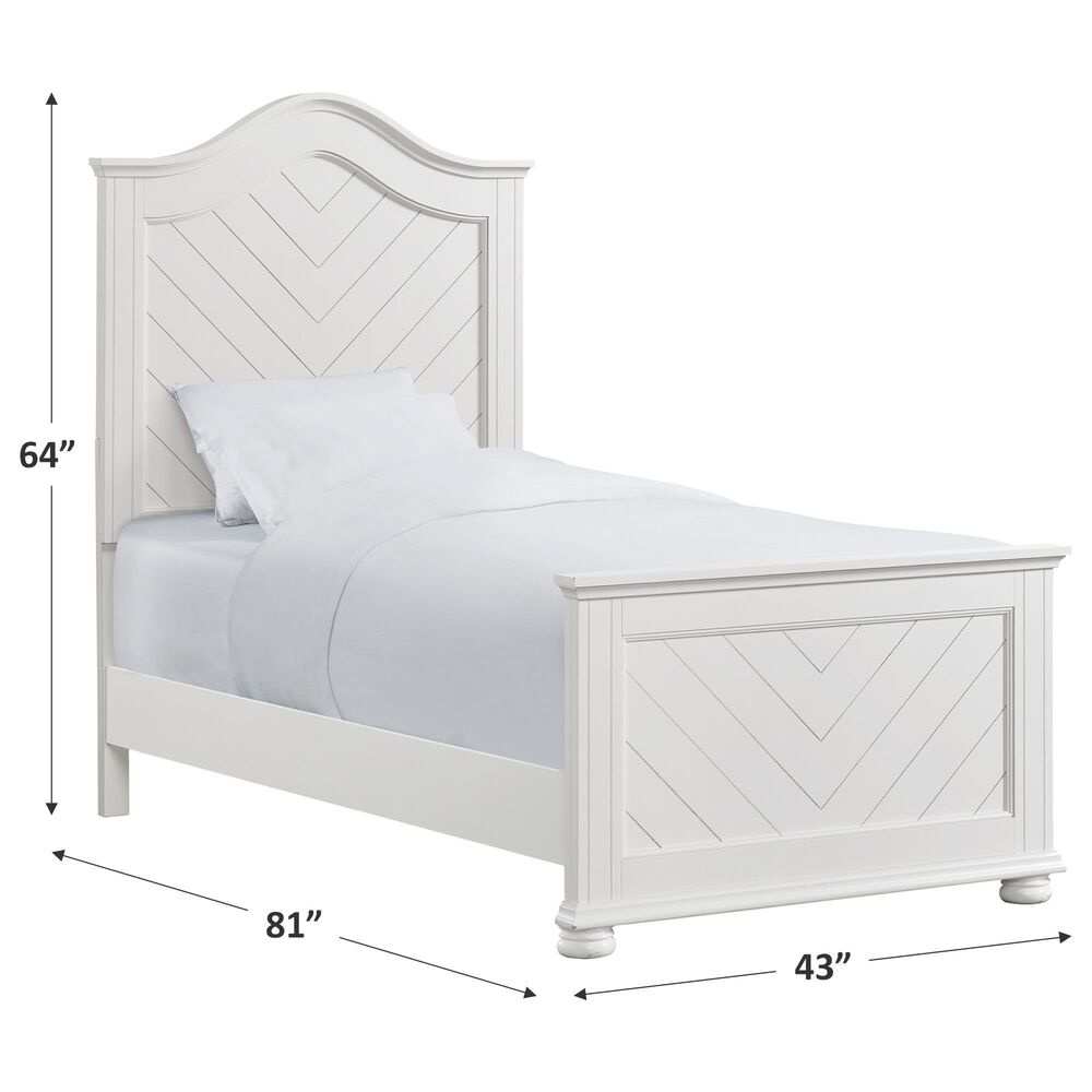 Mayberry Hill Kona Twin Bed in White, , large