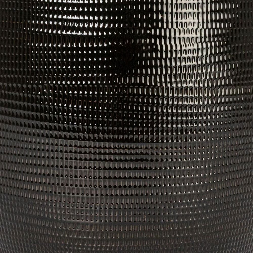 Creative Coop Embossed Textured Stoneware Planter in Black, , large