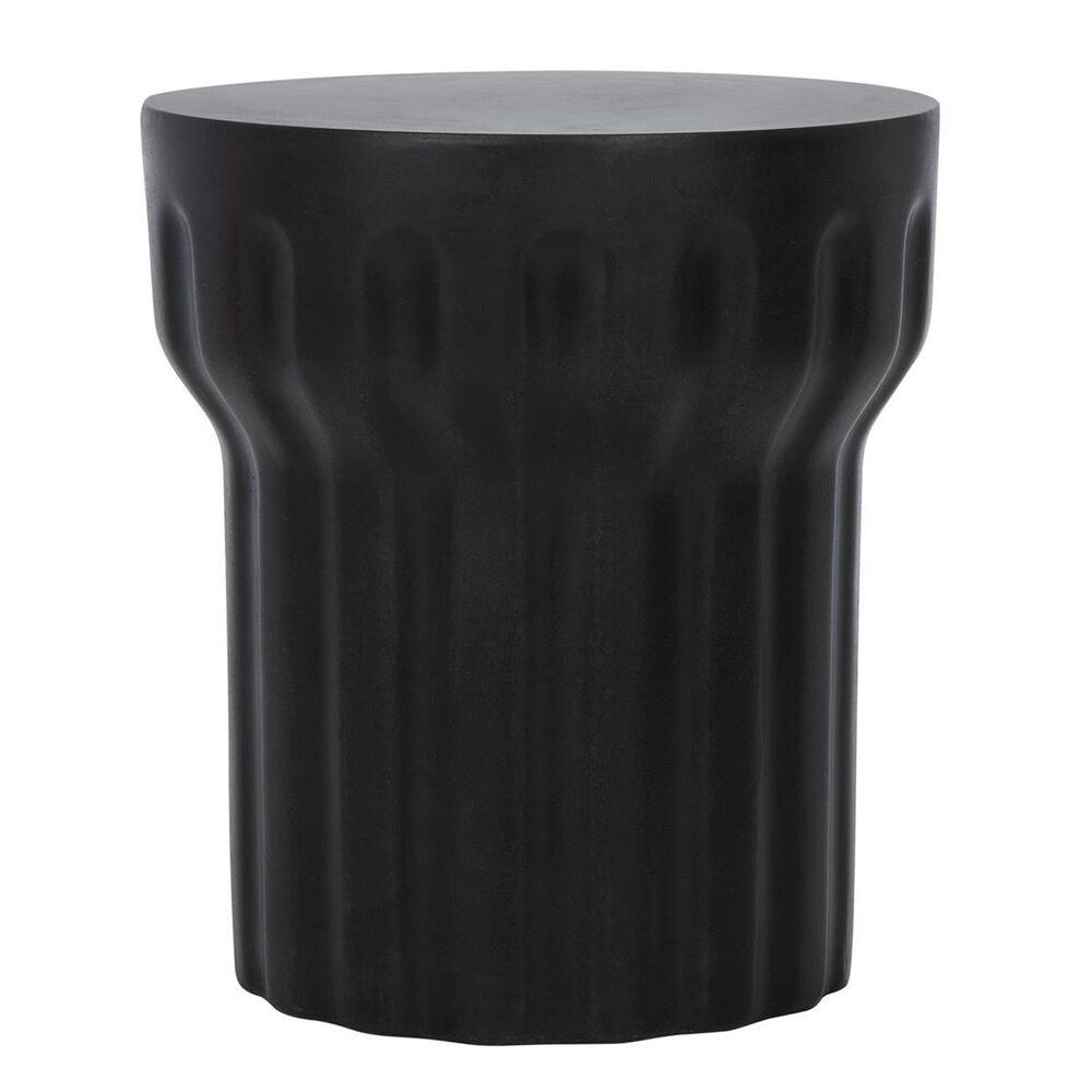 Safavieh Laguna Patio Accent Stool in Black, , large