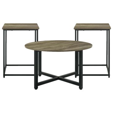 Mayberry Hill Tia 3-Piece Table Set in Brown and Black, , large