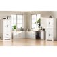 HOMLUX HOMLUX 71" Tall Kitchen Pantry Cabinet with 3 Pull Out Cabinet Organizers, Farmhouse Embossed Texture Storage Cabinet with 6 Door Shelves, 2 Drawers, Freestanding Cupboard for Kitchen, Dining Room White, , large
