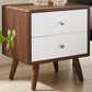 Modway Transmit 2 Drawer Nightstand in Walnut White, , large