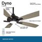 Minka-Aire Dyno 52" Ceiling Fan with Seashore Grey Blades in Coal, , large