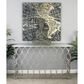 Maple and Jade Frame Console Table in Silver, , large