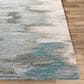 Surya Montclair 4" x 6" Teal, Sage, Light Beige, Charcoal, Blue and Light Gray Area Rug, , large