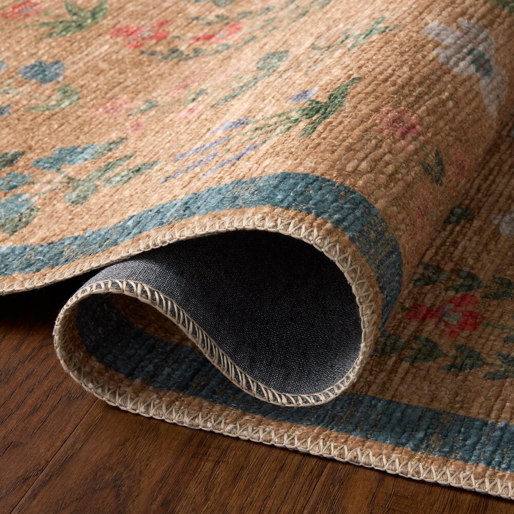 Rifle Paper Co. x Loloi Edinburgh Wheat and Multicolor 2'6" x 12' Runner, , large