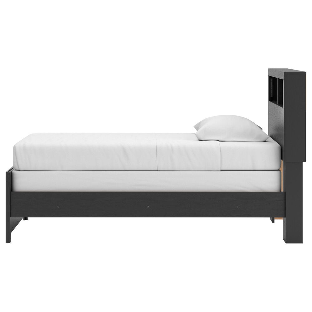 Ashley Broachmyn Twin Bookcase Bed in Black and Gray, , large