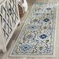 Safavieh Evoke EVK210C 2"2" x 11" Ivory and Blue Indoor/Outdoor Runner Rug, , large