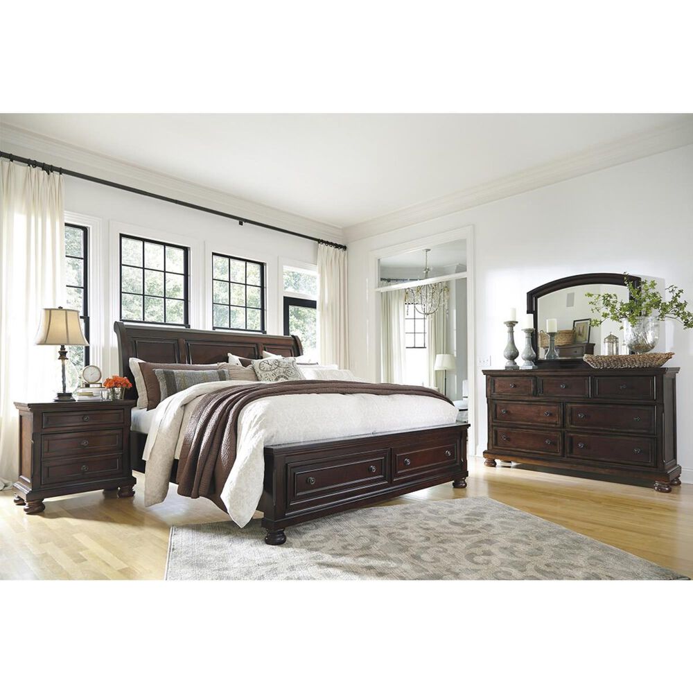 Millenium Porter 2 Drawer Nightstand in Burnished Brown, , large