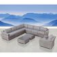 Hearth and Haven 10-Piece Outdoor Sectional Set in Gray, , large