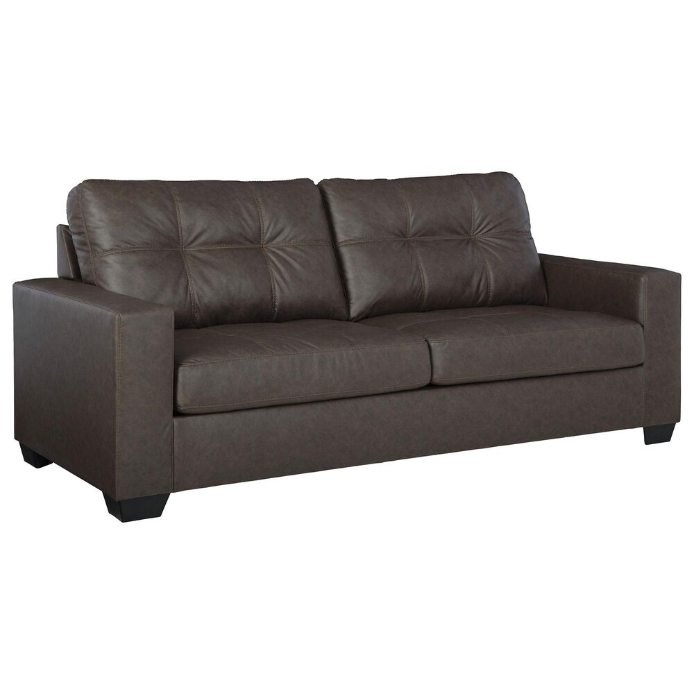 Ashley Barlin Mills Stationary Queen Sleeper Sofa in Umber, , large