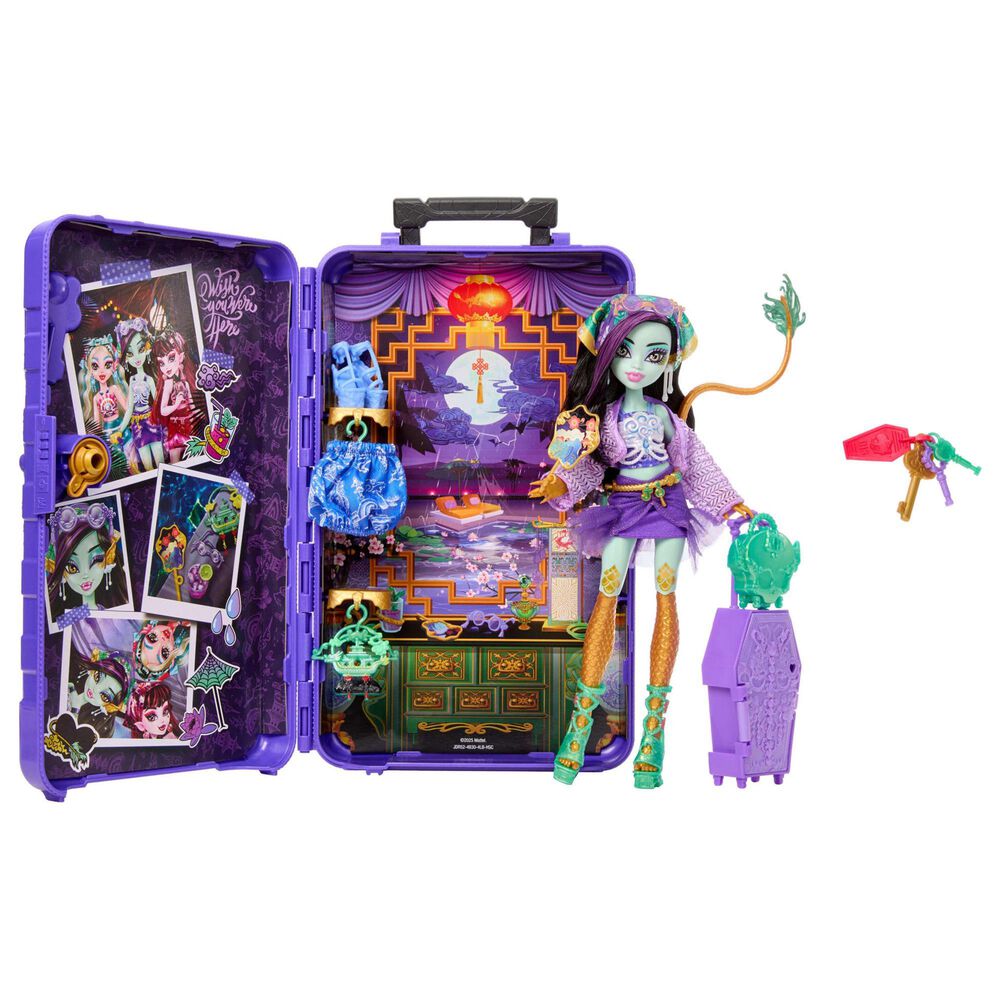 Monster High Skulltimate Secrets Gore-Geous Oasis Jinafire Doll with Accessories, , large