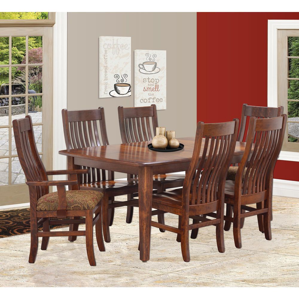 Trailway Llc Bourbon Trail Table and 6 Chairs in Michael's Rustic