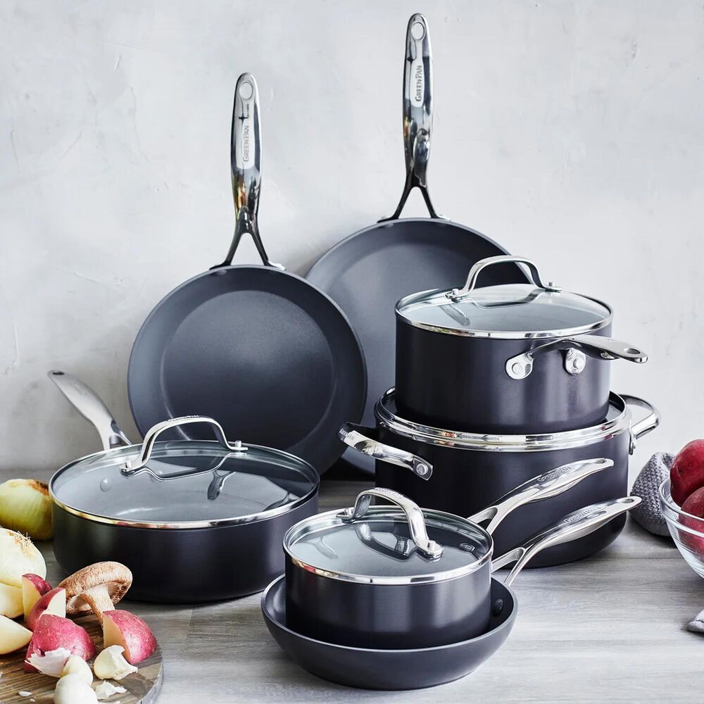 Green Pan Valencia Pro 11-Piece Nonstick Cookware Set in Grey, , large