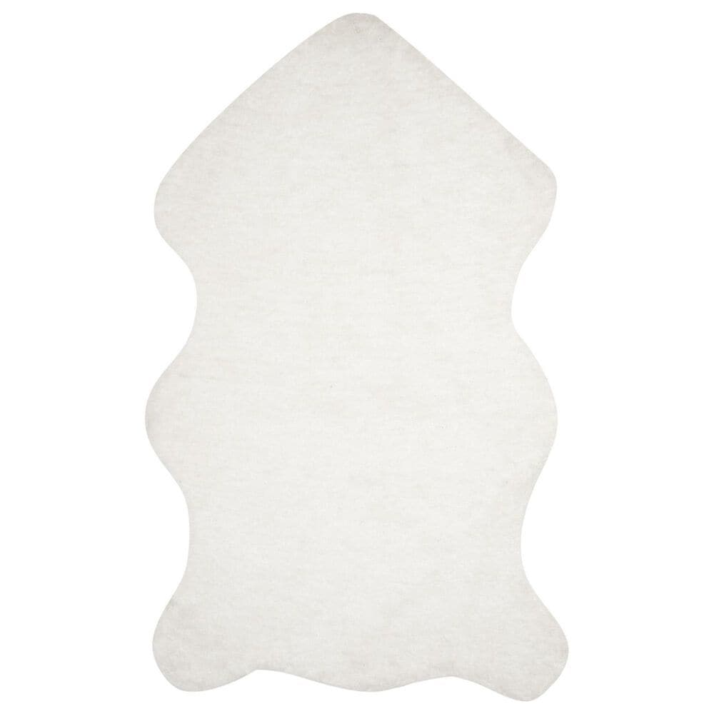 Safavieh Sheep Shag SSG101B 5" x 8" Ivory Area Rug, , large