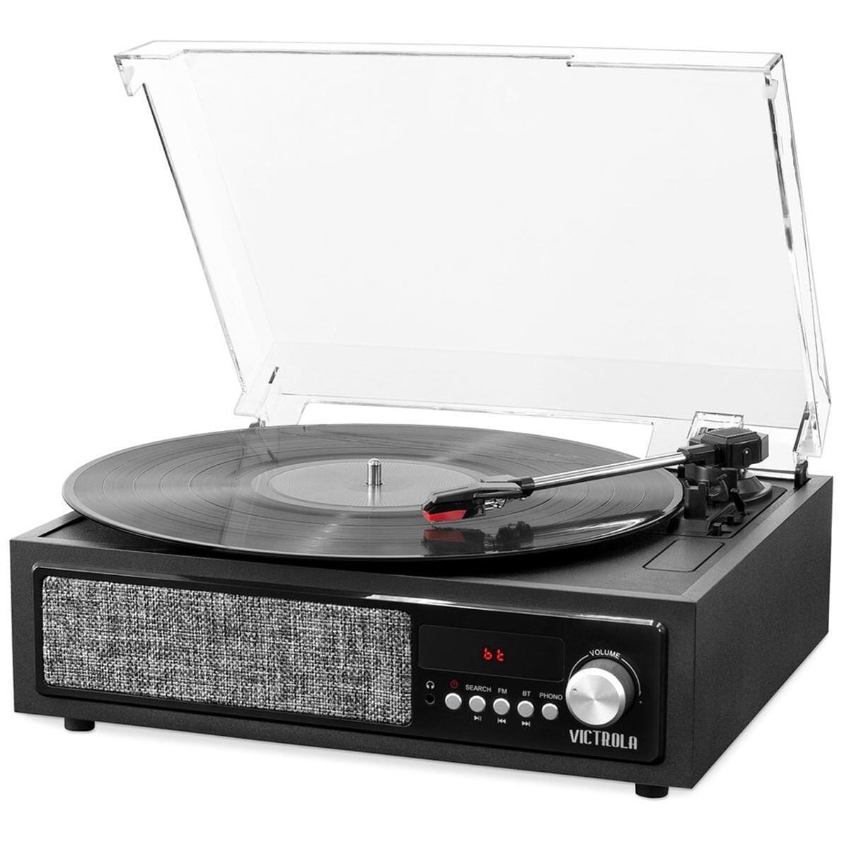 Victrola acrylic bluetooth record player sales & speakers