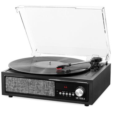 Victrola 3-in-1 Bluetooth Record Player with Built in Speakers and 3-Speed Turntable, Espresso , , large
